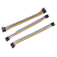 Джъмпер кабели с Дюпон конектори мъжки - женски 20см (10бр,)