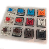 Суичове за механична клавиатура Keychron Gateron Mix Switch Set 12 броя