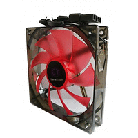 Вентилатор за кутия DELUX CF4 120 мм RED LED