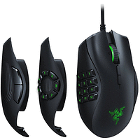 Razer Naga Trinity - Multi-color Wired MMO Gaming Mouse,With interchangeable side plates for 2, 7 and 12-button configurations,16,000 DPI 5G optical sensor,Up to 19 programmable buttons,Mult