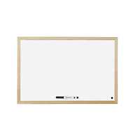Бяла дъска с рамка MDF 90х120 см