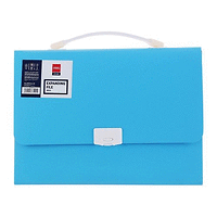 Чанта за документи Deli RIO E38125,PP, 7 отделения и индекси, синя 