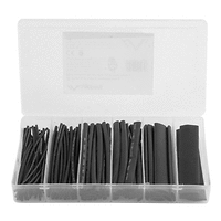 Термосвиваема кабелна връзка, Lanberg 100pcs heat-shrinkable tubing kit, black box