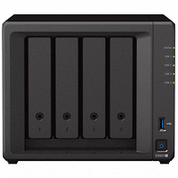Мрежови диск (NAS) Synology DS923+, двуядрен AMD Ryzen R1600 2.6/3.1 GHz, 4GB DDR4, 4x 3.5"/2.5" / 2x M.2, 2x 1GbE, 1x USB 3.0 + 4 x 2TB SEAGATE