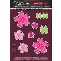 Шаблони за рязане и ембос Die'sire Essentials - Flowers for all Occasions 4 Die 