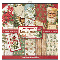 Дизайнерски ЛИСТ 12"x12" / Christmas Time STAMPERIA Double Face   -