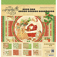 Graphic45,USA  Christmas 12x12 Pad  - Дизайн ЛИСТ 30,5x30.5