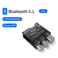 АУДИО УСИЛВАТЕЛ клас  D с корекции (USB, Bluetooth, AUX) 2х50W