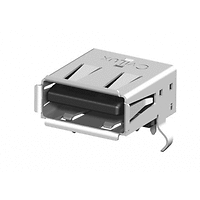 USB съединител тип А гнездов за платка ъглов