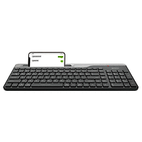 Безжична клавиатура A4tech Fstyler FBK25, Bluetooth, 2.4G, Стойка за телефон, Кирилизирана, Черен