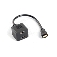 Адаптер, Lanberg adapter HDMI-A (m) -> HDMI-A (f) x2 splitter, 20cm cable