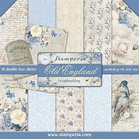 STAMPERIA Double Face Sheets Дизайнерски ЛИСТ 12"x12" / OLD ENGLAND