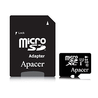 Памет, Apacer 64GB Micro-Secure Digital XC UHS-I Class 10 (1 adapter)