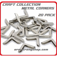 METAL CORNERS 20 pack - Метални ъгли за албуми и бележници 20бр - NICKEL