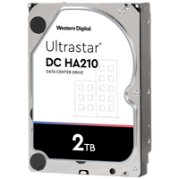 HDD 2TB WD Ultrastar DC HA210 3.5  SATAIII 128MB, Наследник на WD Gold (5 years warranty)