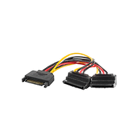 Адаптер, Lanberg SATA (m) -> 2x SATA (f), cable 15cm angled