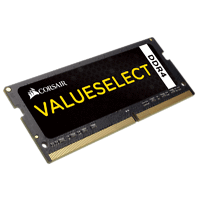 Памет Corsair DDR4, 2400MHz 16GB (1 x 16GB) 260 SODIMM, Unbuffered,16-16-16-39, Black PCB, 1.2V, Intel new generation Intel Core™ i5 and i7 Processor supports