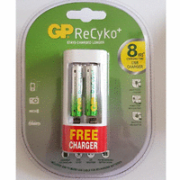 Зарядно устройство /powerbank / GP U211, micro USB, 1A, + 2 акум.батерии R6 AA, 2100mA