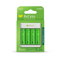 Зарядно устройство /powerbank / GP U411, micro USB, 1A, + 4 акум.батерии R6 AA, 2700mA