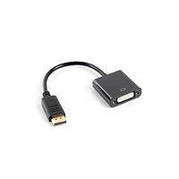 Адаптер, Lanberg adapter display port (m) -> DVI-I (f) (24+5) dual link, 10cm cable