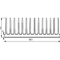 Алуминиев охладител Д100хШ165.5хВ35мм П4291