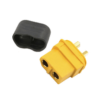 Букса захранваща DC XT60H 2P, 30A/500V, женска, кабелна