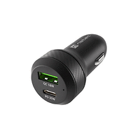 Зарядно устройство, Natec Coney 1xUSB, 1xUSB-C Quick charger 48W, Black