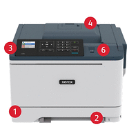 Xerox C310 A4 colour printer 33ppm. Duplex, network, wifi, USB, 250 sheet paper tray