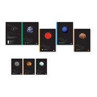 Тетрадка A5 UV Planets, 60+2 л.ред, 70 г/м2