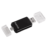 Четец за карти HAMA 123950, USB 2.0, SD/microSD
