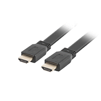 Кабел, Lanberg HDMI M/M V2.0 cable 1.8m, 4K flat, black