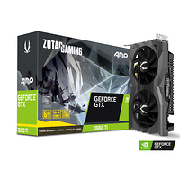 Видео карта ZOTAC GAMING GeForce GTX 1660 Ti AMP Edition, 6GB GDDR6, Super Compact, IceStorm 2.0 Cooling, 3xDP, HDMI