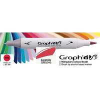 GRAPH IT BRUSH MARKER - Двувърх дизайн маркери ЧЕТКА 