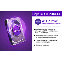 HDD 4TB SATAIII WD Purple 64MB for DVR/Surveillance (3 years warranty)