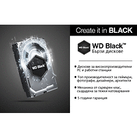 HDD 500GB WD Black 3.5  SATAIII 64MB 7200rpm (5 years warranty)