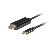 Кабел, Lanberg USB-C (M) -> HDMI (M) cable 1.8m 4K 60Hz, black