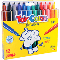 Флумастери Toy Color Jumbo 12 цвята