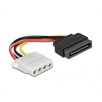 Кабел DeLock Power Cable SATA 15 pin мъжко към 4 pin женско, 12 cm