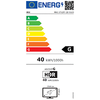 MSI MAG 271QPX QD-OLED, 26.5", 360Hz, 0.03ms, WQHD 2560x1440, Oled Care 2.0, Fanless Design with Graphene, ClearMR 13000, HDR True Black 400, AI VISION, 250 nits, 1500000:1, 100M;1, DP (1.4a), 2x