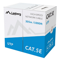 Lanberg LAN cable UTP CAT.5E 305m solid CCA 1М.