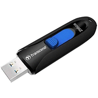 Памет, Transcend 256GB, USB3.0, Pen Drive, Capless, Black 