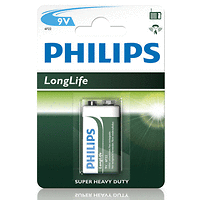 Philips Longlife батерия 9V (E), 1-blister