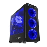 Genesis Case Irid 300 Blue Midi Tower Usb 3.0