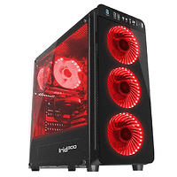 Genesis Case Irid 300 Red Midi Tower Usb 3.0