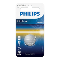 Philips литиева батерия тип "копче" 3.0V, 1-blister (20.0x1.6) CR2016