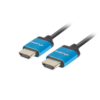 Кабел, Lanberg HDMI M/M V2.0 cable 1.8m, 4K Slim, black