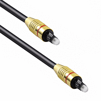 Оптичен аудио кабел Toslink, 1.5м, Черен 