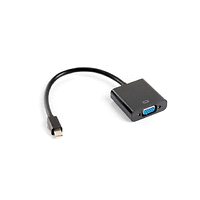 Адаптер, Lanberg adapter display port mini (m) -> VGA (f), 20cm cable, black