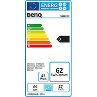 BenQ SW270C, 27" IPS, 5ms, 2560x1440 2K, Photographer Monitor, 99% AdobeRGB, 16-Bit 3D LUT, HDR 10, AQCOLOR, PIP/PBP, 1000:1, DCR 20M:1, 10bit, 300 cd/m2, HDMI x2, DP, USB Type-C (PD60W,DP Alt mo