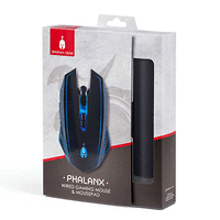 Геймърски комплект Spartan Gear Phalanx, мишка, пад за мишка, черен